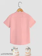 Solid Short Sleeve Shirt for Boys 