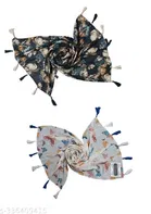 Chiffon Printed Scarves for Women, Multicolor, Pack of 2