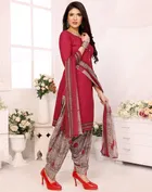 Crepe Floral Punjabi Suits for Women 