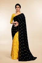 Georgette Printed Saree for Women 