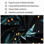 Microfibre Single Fitted Blue Floral Bedsheet 60x90in Black