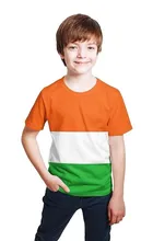 Cotton Blend Round Neck Tricolor T-Shirt for Boys (Multicolor, 2-3 Years)