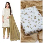 Chanderi Cotton Unstitched Dress Material for Women 