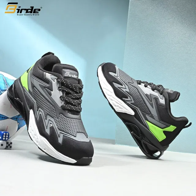 Kids Running Shoes for Boys (Black, 13C)