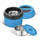 ASIAN Wonder Meal S.S Lunch Box JR Insulated Tiffins 2 Containers 300ml, Blue