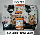 Taiyo Miow Adult Tuna Fish Flavour+ Mackeral & Chicken Liver in Gravy Cat Food 