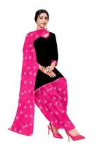 शारदा क्रिएशन क्रेप फ्लोरल प्रिंट सलवार सूट अस्टीचड 