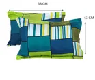 Grover Square Pillow Covers Pack of 4 Checks Green
