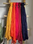 Cotton Blend Solid Dupatta for Women 