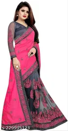 Dola Silk Embroidered Saree for Women 