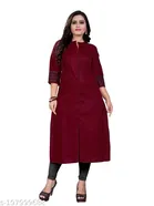 Pom-Pom Cotton Kurti for Women 