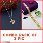 Alloy Pendant with Chain & Bracelet for Women 