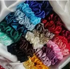 Fur Scrunchies for Women, Pack of 12 