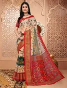 Silk Printed Saree for Women 