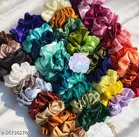 Scrunchies for Women, Pack of 12 