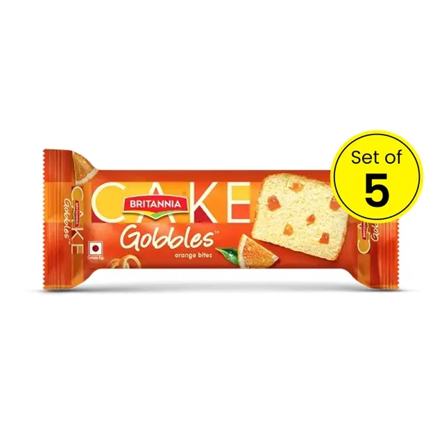 ब्रिटानिया गोब्लेस ऑरेंज बाइट्स 5X50 g (Pack of 5)