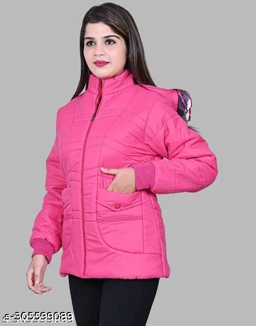 Jacket for Women (Pink, L)