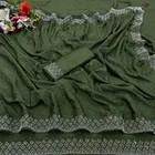 Crepe Solid Saree for Women 