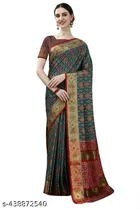 Banarasi Silk Zari Woven Saree for Women (Grey, 6.3 m)