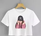 Printed Crop T-shirt for Women 