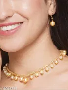 Alloy Necklace with Earrings for Women 