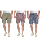 Cotton Shorts for Mens (Multicolor, 28) (Pack of 3)