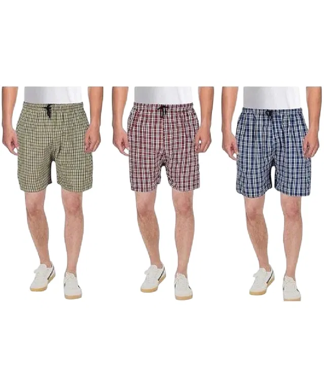 Cotton Shorts for Mens (Multicolor, 28) (Pack of 3)