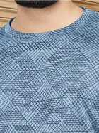 Printed Round Neck Polyester T-Shirts 