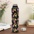 Nelcon Stainless Steel UV Print Water Bottle 1000 ml (Pink & Yellow)
