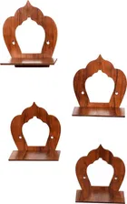 KC Arts MDF  Wall Hanging Shelves 6x6 inch Pack of 4