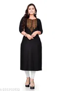 Ethnic Motif Rayon Kurti for Women 