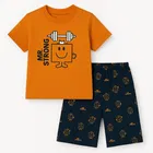 Cotton Blend Printed Clothing Set for Boys 
