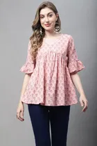 Cotton Printed Top for Women 