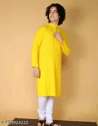 Embroidered Mandarin Neck Kurta for Men 