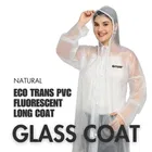 CITIZEN Rain coat Eco Trans pvc fluorescent Long Glassy coat 