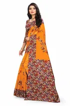 शारदा क्रिएशन आर्ट सिल्क कलमकारी प्रिंटेड साड़ी 