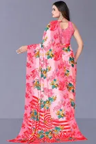 Crepe Printed Saree for Women 