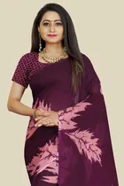 Georgette Printed Saree for Women 