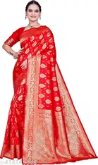 Banarasi Silk Zari Woven Saree for Women 