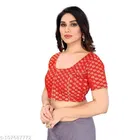 Jacquard Silk Blouse for Women 