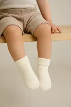 Cotton Spandex Ankle Length Anti Skid Socks for Kids 