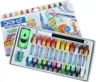 DOMS Bi-Color Wax Crayons with free Sketch pen, Eraser & Sharpener 