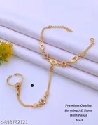 Hathpanja Bracelet with Joint Ring for Women 