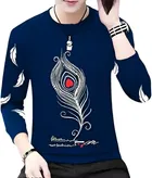 Cotton Blend Round Neck T-Shirts for Men 