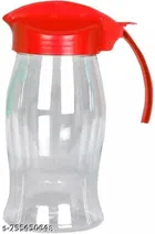Plastic Oil Dispenser Bottle (Red, 1000 ml)