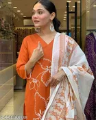 Jute Cotton Kurta Set for Women 