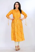 A-Line Crepe Kurti for Women 