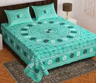 Cotton Rajasthani Jaipuri Double Bedsheet with 2 Pillow Covers 
