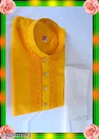 Cotton Embroidered Kurta with Pyjama for Men 
