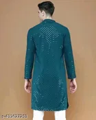 Embellished Mandarin Neck Kurta for Men 